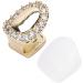Excessive Gold-Silver Grill Mouth Teeth - Individual Grill Cap for Parties | Diamond Gold Tooth Grills - Buy Online on GoSupps.com
