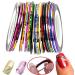 Tvoip 64 Rolls Nail Striping Tape Set | 32 Colors + 2 Tape Dispensers | Nail Art Decoration Stickers - Buy Online on GoSupps.com