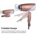 Foldable Travel Hair Dryer - Dual Voltage Lightweight Ionic Blow Dryer (Gold) for International Use - Buy Online on GoSupps.com