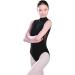 Daydance Black Mesh Short Sleeve Dance Leotard with Open Back - Small Black - Buy Online on GoSupps.com
