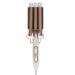 3 Barrel Curling Iron Wand Gold Large Hair Curling Iron Adjustable Temperature for Hair Salon (US Plug)