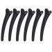 12 Pcs Matt Black Styling Hair Clips Plastic Duckbill Clips Professional Hair Clamp for Salon Hair Styling Sectioning (Large)