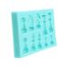 Milisten Mold Ice Chess Silicone Mould De para Gelatinas Silicone Biscuit Moulds Custom Chocolate Mould Dessert Baking Mould Fondant Cake Mould Fudge Candy Silica Gel Clay