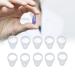 Hearing Aid Clip Silicone Loop 10pcs Hearing Aid Lanyard Silicone Loops BTE Hearing Aid Clip Adaptor Replacement Accessories for Elderly