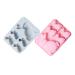 Zerodeko 2pcs Easter Cake Mold Gummy Molds Soap Mold Silicone Molds Silicone Cake Mold Easter Baking Mold Fondant Molds Chocolate Molds Silicone Baking Supply Easter Rabbit Mold