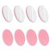 Sibba 8 pieces sponge air cushion powder quack make -up sponge round powder puff with loop tape handle loose powder makeup applicator pad facial color set face body unisex foam sponges pink