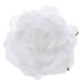 KALLORY Womens Hair Clips Rose Brooch Pin Rose Hair Clip Flower Hairpin Flower Hair Clip Artificial Flower Brooch for Women Party (1 Piece White) Rose Flower Hair Clip Bridal Hair Clip