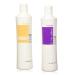 Fanola No Yellow Shampoo & Nutri Care Restructuring Deep Conditioner 11.8 oz / 2pk - Anti Brass Depositing Purple Shampoo Toner for Blonde & Damaged Hair 350 ml + Nutri Care Conditioner