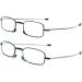 Kokobin Foldable Reading Glasses 2-Pack - Stainless Steel Anti-Blue Light Unisex Includes Hard Shell Case +2.0 Magnification - Buy Online on GoSupps.com