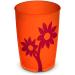 Ornamin 220 ml Mug Set with Beak Attachment - Anti-Slip Flower Design - Ideal Drinking Cup for Children - Orange/Red - International Shipping Available - Buy Online on GoSupps.com