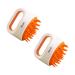 Fomiyes 4 pieces shampoo massage brush shower hairbrush scalp massage devices head massager hairbrush washed peeling head brush hair water aggresses washbasin ABS shampoo brush