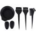 zalati Hair Dye Kit 6pcs Tools for 2pcs Hair Brush 2pcs Ear Cover 1pcs Sided Comb 1pcs Mixing Bowl - Black - Buy Online on GoSupps.com