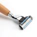 Safety Razor with Wood Handle | Double Edge Shaver for Men & Women | Reusable Portable Beard Cleaning Tool - Buy Online on GoSupps.com