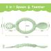 Vicloon Silicone Baby Spoon and Fork Set for Self-Feeding | Weaning Utensils for Infant & Toddler | Blue & Green | 6 Months - Buy Online on GoSupps.com