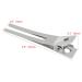 50pcs Wobe 1.8 Double Prong Curl Clips - Metal Alligator Hairpins for Styling - Hair Salon Barber Supplies (Silver) - Buy Online on GoSupps.com