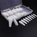 Coffin nail tips 100 pieces long ballerina false nails acrylic artificial nails art nail tips complete cover wrong nail tips fake wrong nails tips with box white