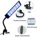 VARMHUS 7W RGB Fish Tank Clip-on LED Light with Timer and Dimmer - Aquarium Plant Lighting Clamp for Freshwater and Saltwater Tanks - Buy Online on GoSupps.com