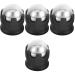 Besportble 4 pieces Massage device with ice rolls Metal Metal Manual roller massager Hand massage ball Cryospheric rolling muscle massage ball Exercise roller Body Plastic metal ball