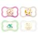 MAM Air NIGHT Silicone Pacifier 16+ MAM Air Night Girl Mix // Set of 4 // incl. 2 sterilized transport boxes