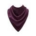 Care Designs Large Adult Neckerchief Bib | Waterproof Adult Bibs for Elderly Washable| Stylish & Dignified Scarf Style Clothing Protector for Adult Elderly Disabled Men & Women|Soft Feel & Comfortable Aubergine