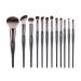 Black Makeup Brush Set Eyebrow Mascara Powder Synthetic Foundation Brush Makeup Brush Makeup
