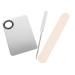 5 Sets Liquid Foundation Palette & Stainless Steel Spatula - Premium Makeup Mixing Tools for Flawless Application - Buy Online on GoSupps.com