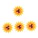Alipis 4pcs Wrought Iron Sunflower Hanging Emblems Tote Bags for Women Sunflower Wall Ornament Indoor Plant 30x30cmx4pcs Yellowx4pcs