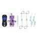 Myvikcar Remote & Robot Teethers + 2PCs Silicone Toy Safety Straps