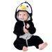 COOKY.D Unisex Winter Animal Hooded Baby Romper 3-36 Months 12-18 Months Black Bird