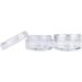 200 x 5G/5ML Clear Jars with Screw Cap Lid | BPA Free Round Containers - Buy Online on GoSupps.com