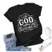 Christian Tee Shirts with Sayings for Women Faith Does Not Make Things Easy Tshirts with Positive Messages Graphic Tees X5-black XX-Large