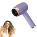 WTTTTW Portable Cordless Hair Dryer USB Rechargeable Cordless Blow Dryers w/Hot & Cold Wind Travel Blowdryer for School Pet Care Hairdressing Oil Painting Drying Tools Purple