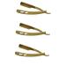 Minkissy 3st men's razor for the face razor for men razor holder Razor Halter manual razor manual manual manual handbook beard eyebrow trimmer man goldenx3stk 14x2.1cmx3pcs