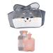 Stickerboy Hot Water Bottle PVC Hot Water Bottle Pouch with Soft Plush Hand Waist Warmer Cover Detachable Waist Warm Water Bag for Neck Shoulder Back Abdomen