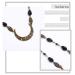 Aularso Vintage Bronze Crescent Moon Head Chain with Crystals - Halloween Hair Accessory for Women and Girls (Black) - Buy Online on GoSupps.com