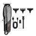 Hair Cutting Tool Professional Rechargeable Detail Hair Trimmer with T-Wide Blade Men Electric Clipper (Color : Gray)