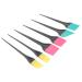 6pi ces Lot Pinceaux Silicone Teinture Cheveux Kit Applicateur Coloration Professionnel Bricolage Salon Usage Maison Manches Confortables