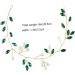 Healeved Wedding Bride Hair Vine Wedding Hair Accessories for Bridal Decorative Hair Vine Hair Vines for Wedding Hairstyles Hair Vine for Wedding Bride Hair Accessories Pearl Rhinestones 20.5x3.5x0.5cm Green - Buy Online on GoSupps.com