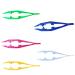 5 Assorted Colors Plastic Tweezers for Kids,Plastic Bead Tweezers for Handmade DIY Crafts Home Classroom School Use Creative Game Tools(50 Pcs)