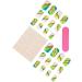 24Pcs Press on Nails Short Fake Nails Acrylic Square Round False Nails Summer Reusable Artificial Nails for Women Girls - Buy Online on GoSupps.com