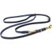 Copcopet Handmade Blue Fat Leather Dog Leash - 3-Way Adjustable Brass Fittings 3m x 15mm - Premium German Quality - Buy Online on GoSupps.com