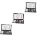 Beavorty 3 Sets Eyebrow Powder Set Eyebrow Brush Matte and Shimmer Eyeshadow Makeup Accessory Make up Miss
