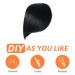 Thick Pony Clip-In Real Hair Fringe Extensions - Natural Look for Girls | Pitch Black - Buy Online on GoSupps.com