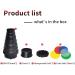 Aluminium Conical Snoot Kit for Bowens Mount Strobe Flash - Honeycomb Grid & Color Filters - Buy Online on GoSupps.com