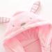 SunnyMi Baby Girls Hooded Bathrobe - Cartoon Animal Pajamas for Ages 1-3 Years - Soft Pink Towel & Sleepwear - Buy Online on GoSupps.com