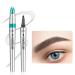 HJOPA Professional Makeup Eyebrow Pencil Natural Waterproof Long Lasting Eyebrow Pencil with Micro Fork Tip Applicator Simple and Easy Makeup (02 Dark Brown) 1 Count