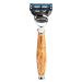 M HLE Nassrasierer - Purist Series - compatible with Gillette-Klingen - karelische Maserbirke