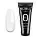 MIZHSE Poly Nail Extension Gel Nude Color Builder Gel Professional Enhancement Nail Thickening Tool for Starter (30ML-Pure white)