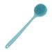 DNC Silicone Back Scrubber for Shower Soft Bath Brush with Long Handle (Blue)