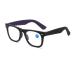 Fashionable progressive multifocus reading glasses with a large frame for men and women high-definition remote and nahlese glasses with anti-blue light use (color: Inner Purple Frame Size: Multi Focus+4.00) Multi Focus+4.00 Inner Purple Frame